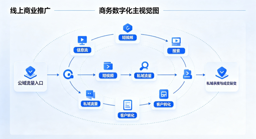 辽阳县线上商业推广怎么做？全域流量闭环搭建与低成本转化实战指南